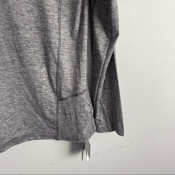 NWT FOSSA athletic jersey knit top grey space dye - Picture 3 of 8